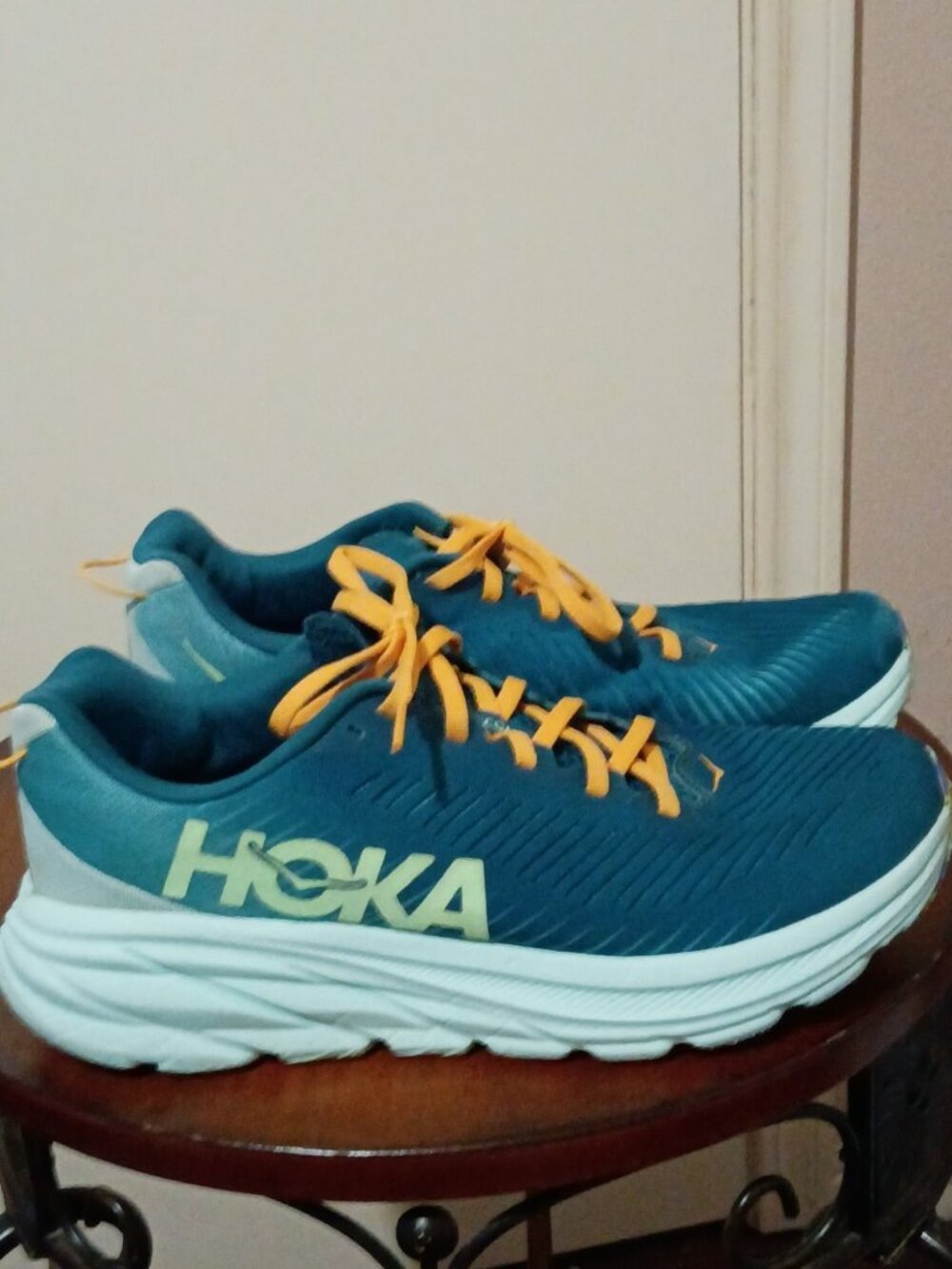 HOKA ONE ONE Men's Rincon 3 Running Shoes Size 8D Deep Lagoon/Ocean Mist